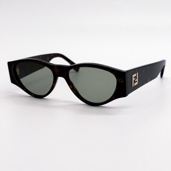 NEW FE40158I 52E FENDI WOMEN SUNGLASSES HAVANA GREY EYEWEAR FENDI - Picture 2 of 10